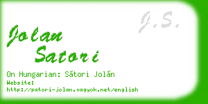 jolan satori business card